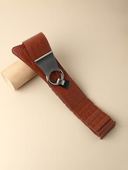 Solid Brown Waist Belt