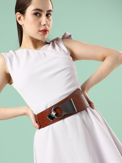 Solid Brown Waist Belt