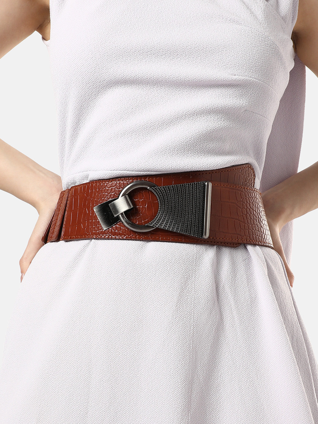 Solid Brown Waist Belt