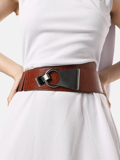 Solid Brown Waist Belt