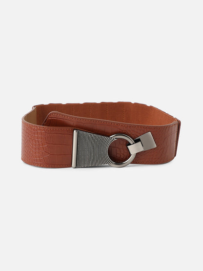 Solid Brown Waist Belt