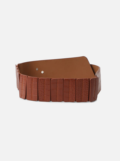 Solid Brown Waist Belt