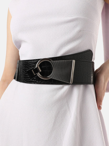 Solid Black Waist Belt