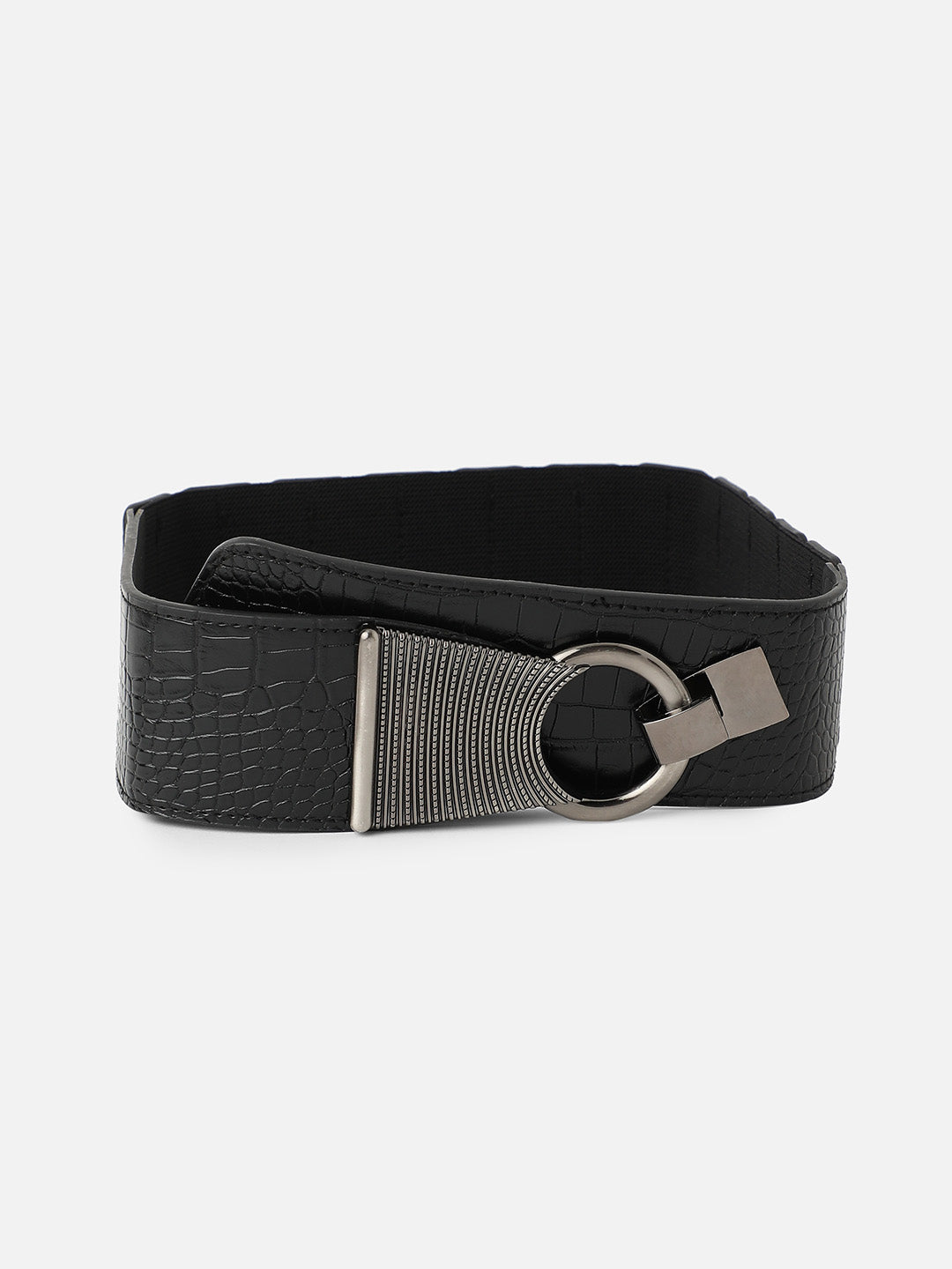 Solid Black Waist Belt