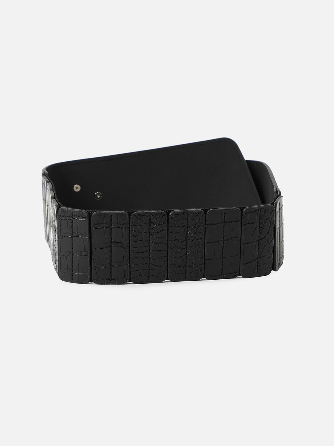 Solid Black Waist Belt