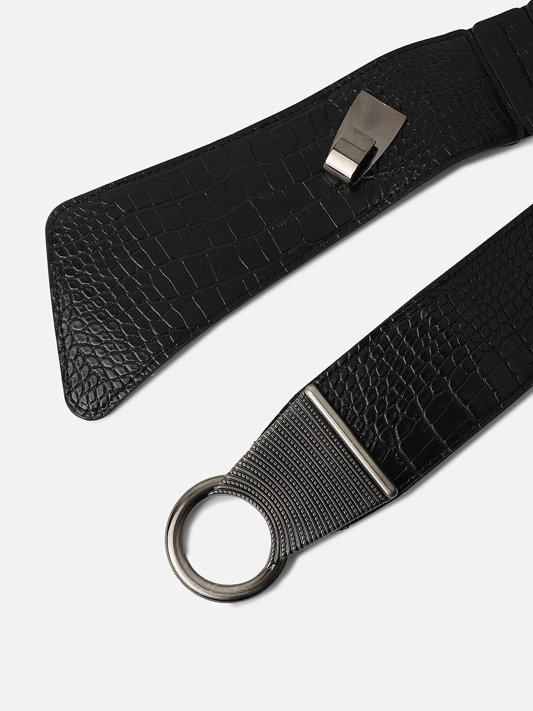 Solid Black Waist Belt