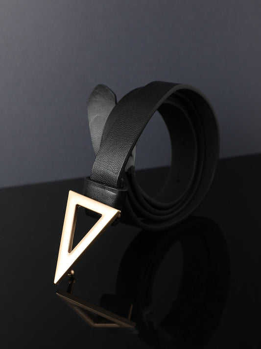Black Solid Waist Belt