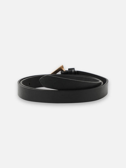 Black Solid Waist Belt