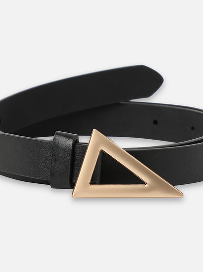 Black Solid Waist Belt