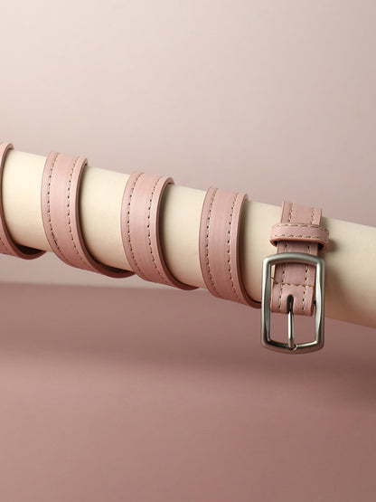 Solid Pink Waist Belt