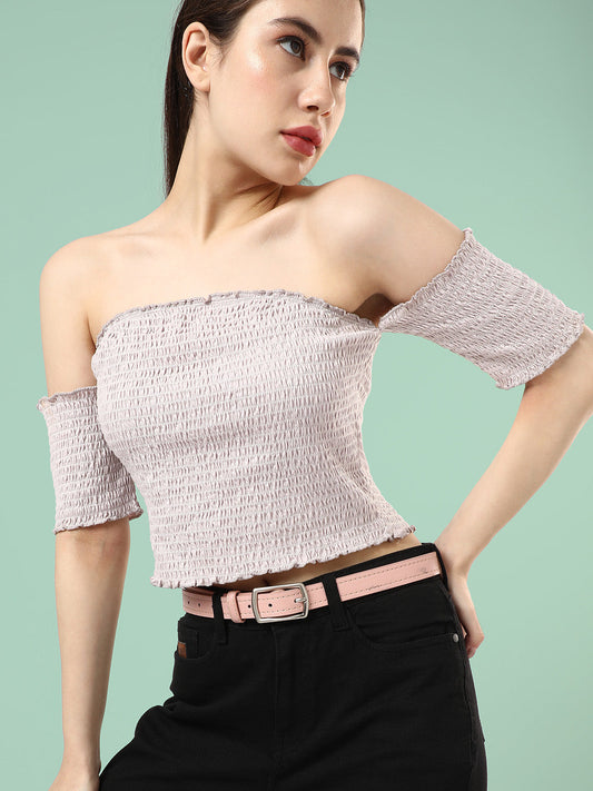 Solid Pink Waist Belt