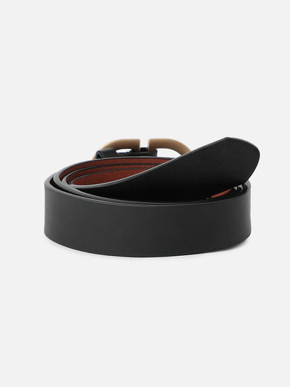 Solid Black Waist Belt