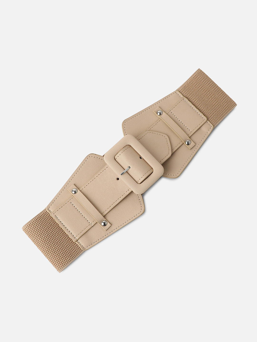 Solid White Waist Belt