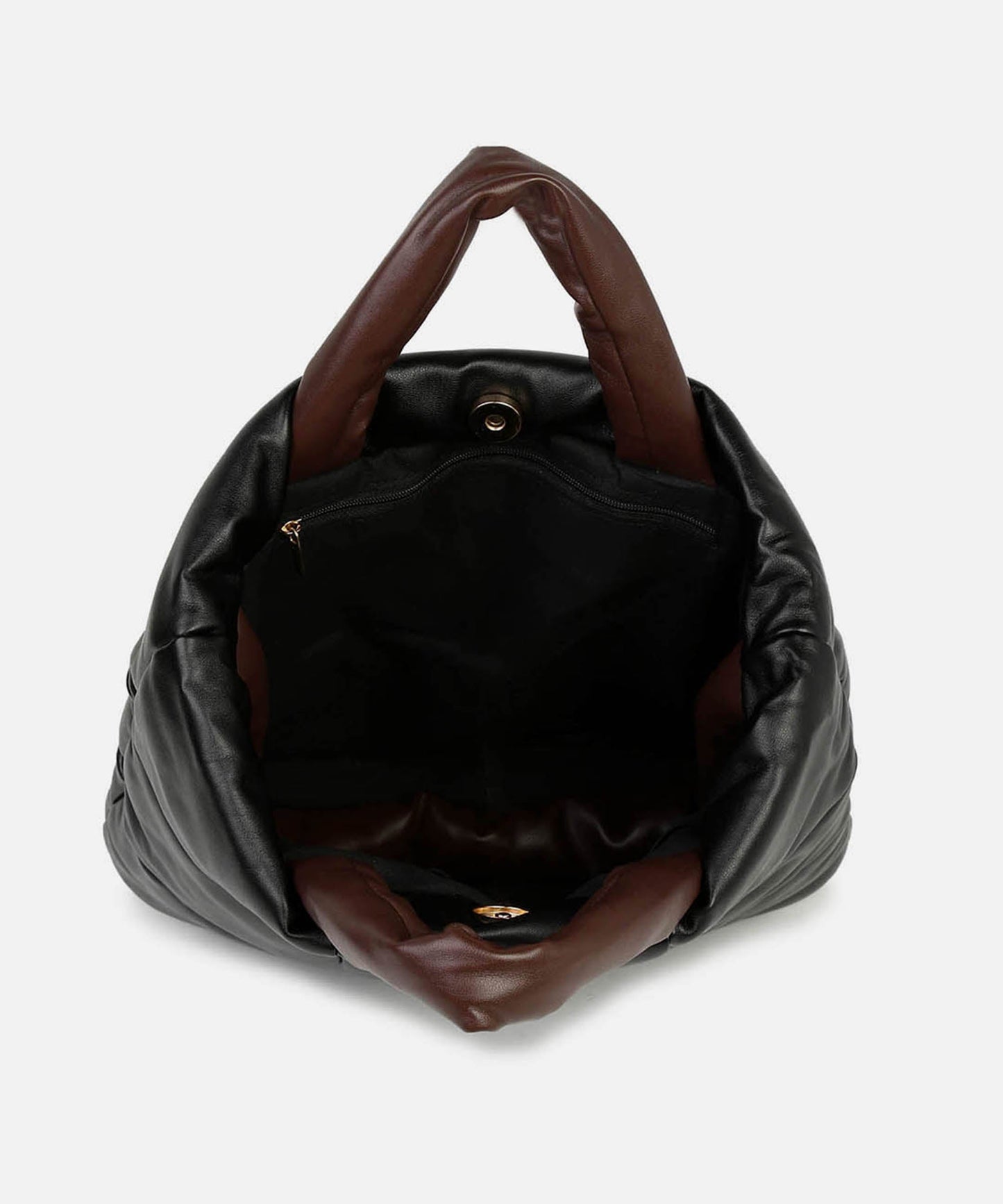 Mystical Quilted Black Tote Bag
