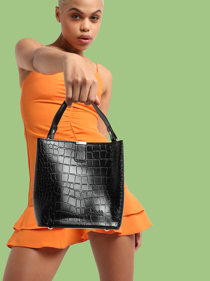 Infinity Black Tote Bag