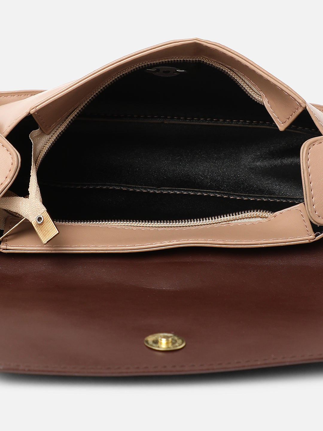 Kristi Brown & Cream Cross Body Bag