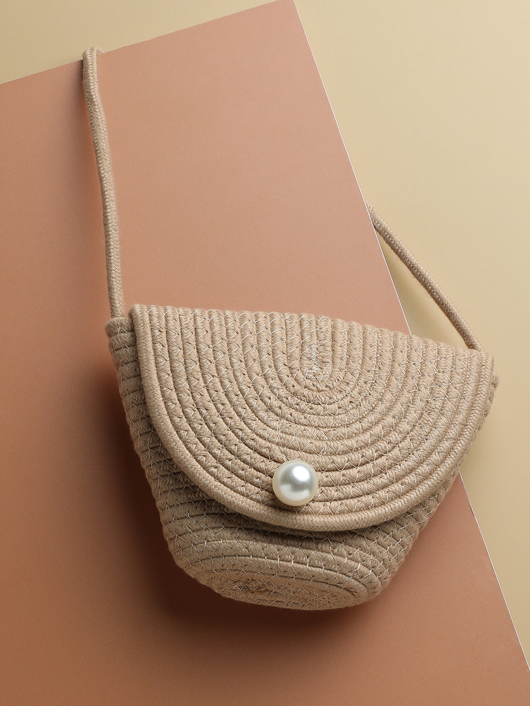 Sandy Beige Cross Body Bag