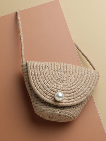 Sandy Beige Cross Body Bag