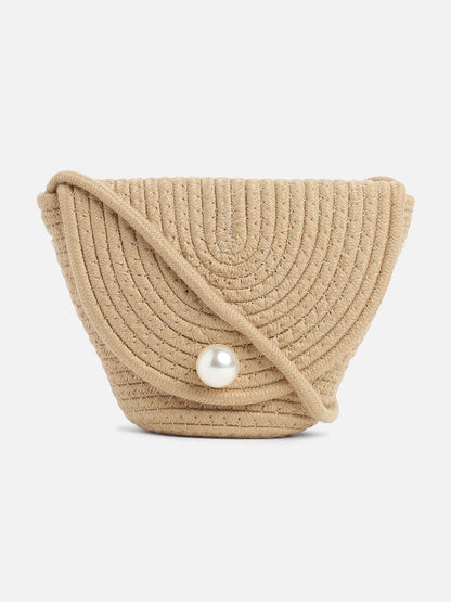 Sandy Beige Cross Body Bag