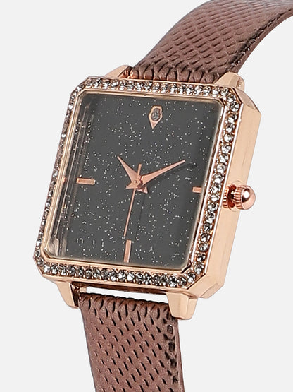 Sophia Brown Watch Combo