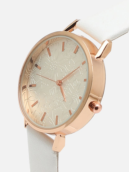Eleanor White Watch Combo