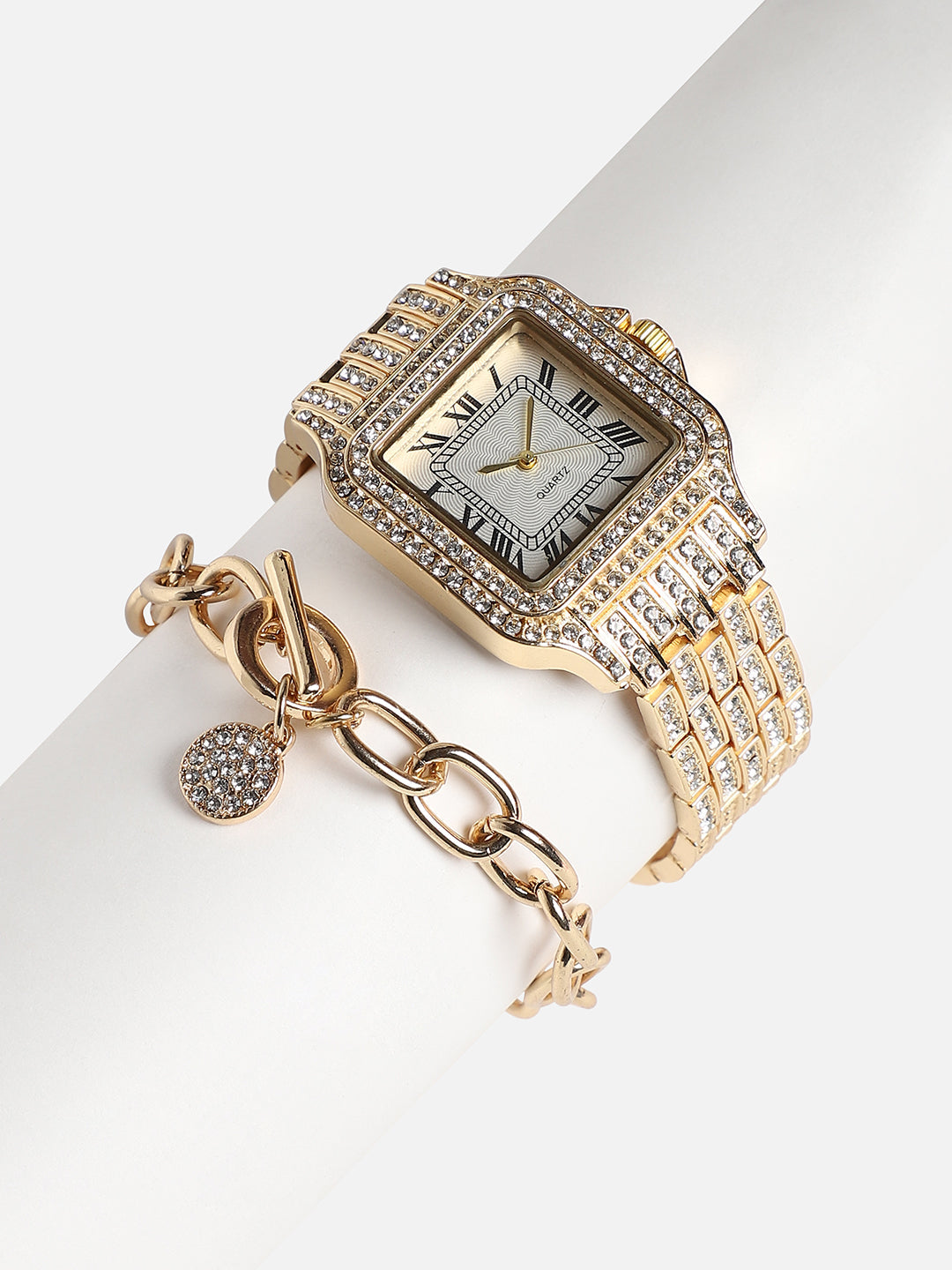 Seren Rose Gold Watch Combo