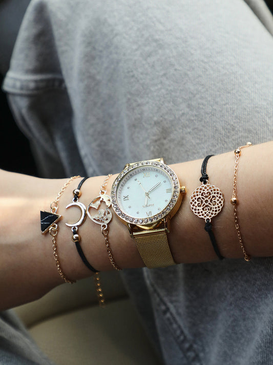 Amelia Gold Watch Combo