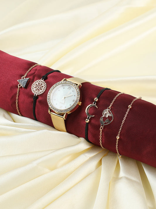 Amelia Gold Watch Combo