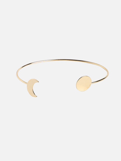 Set Of Rose Gold Chain Watch And Bracelet