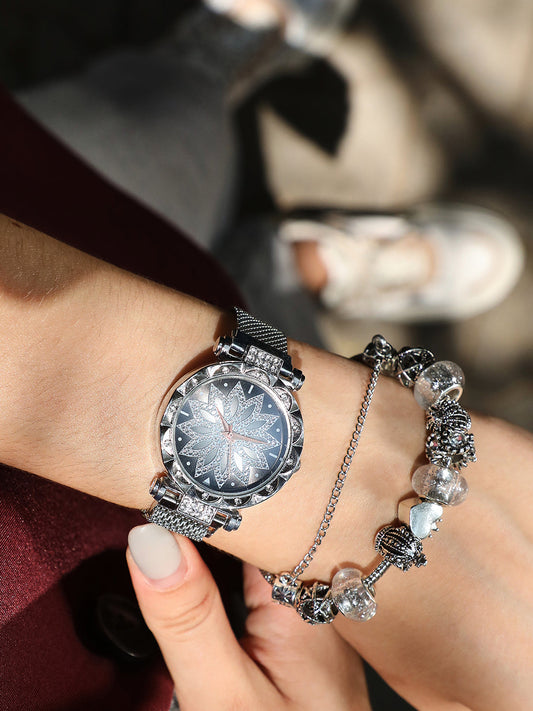 Ella Silver Watch Combo