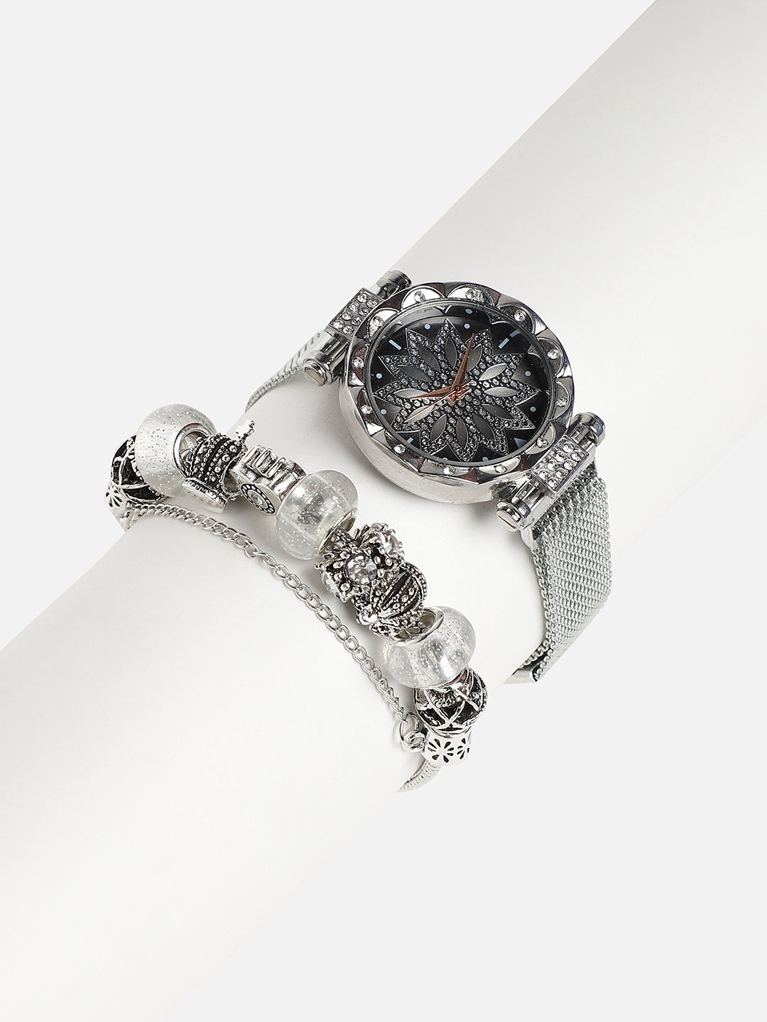 Ella Silver Watch Combo