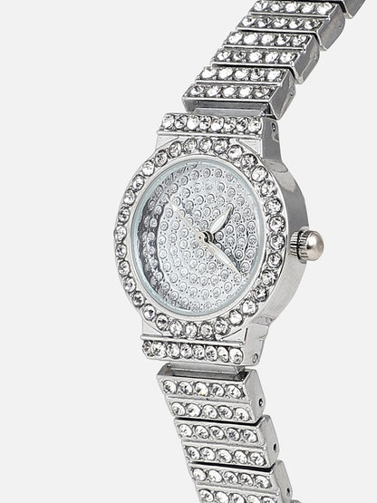 Leia Silver Watch Combo