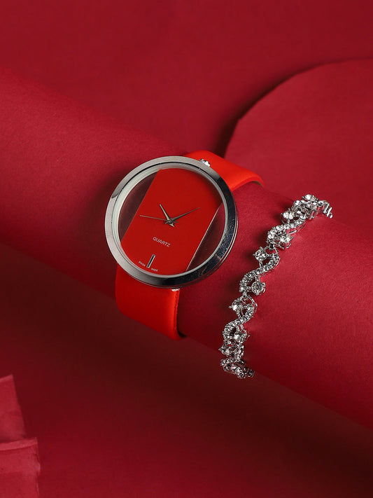 Chloe Red Watch Combo