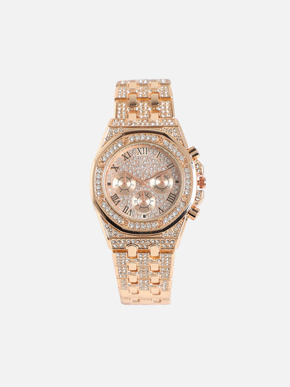 Wednesday Rose Gold Watch Combo