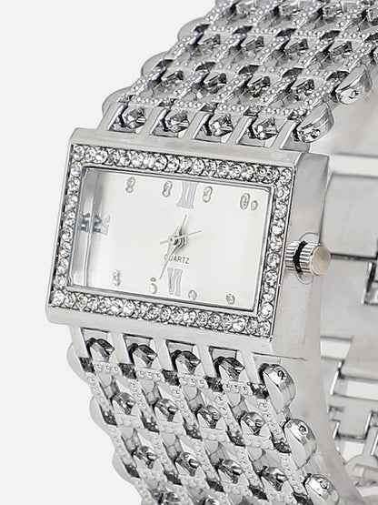 Kayra Silver Watch Combo