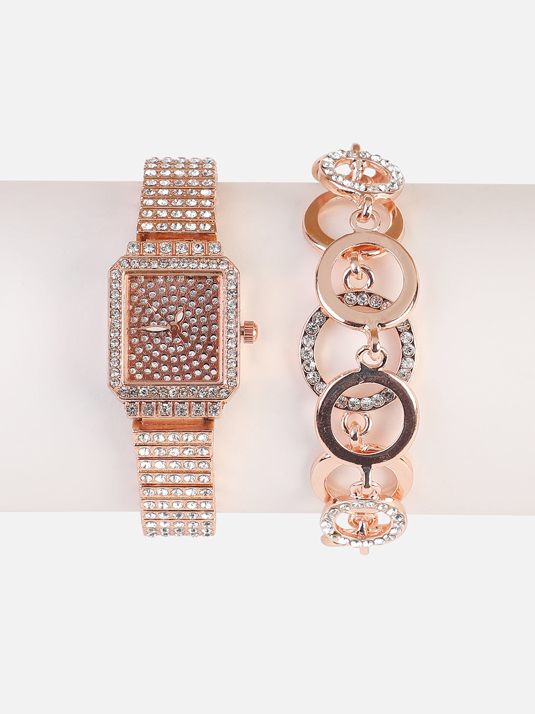 Kennedy Rose Gold Watch Combo