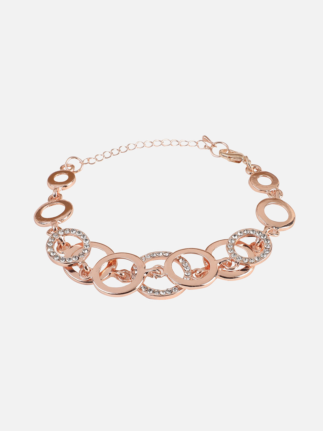 Set Of Gold Chain Watch And Bracelet