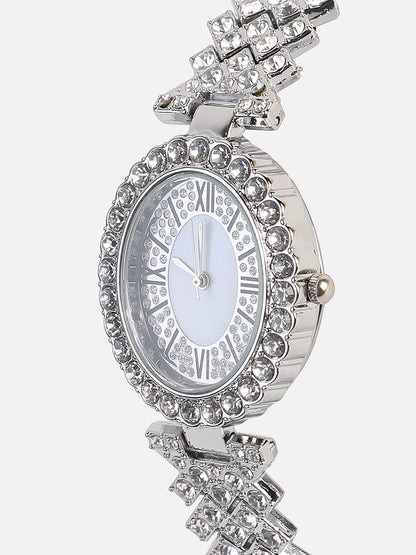 Alanna Silver Watch Combo