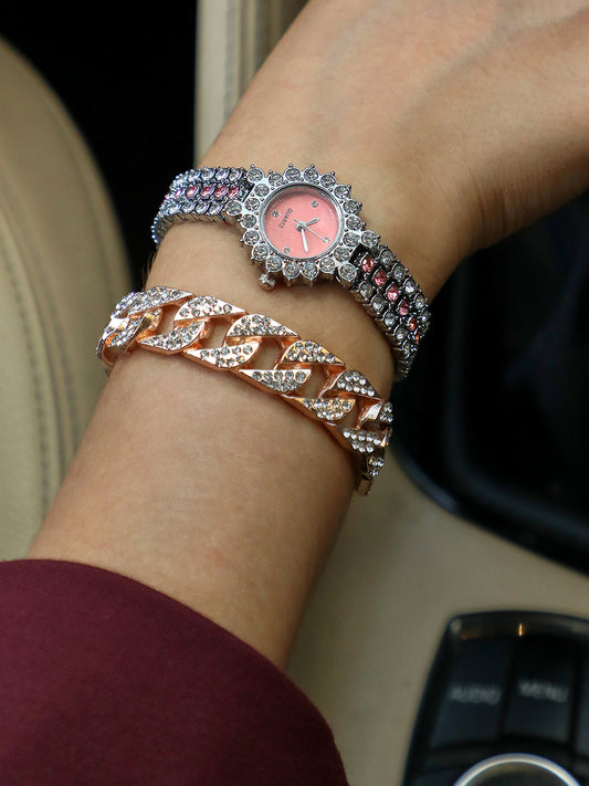 Zena Silver Watch Combo