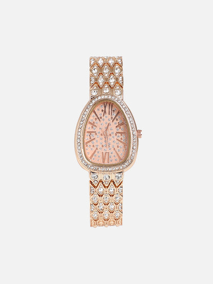 The Roman Ophidian Oval Watch - Rose Gold
