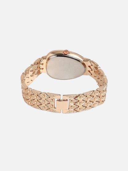 The Roman Ophidian Oval Watch - Rose Gold