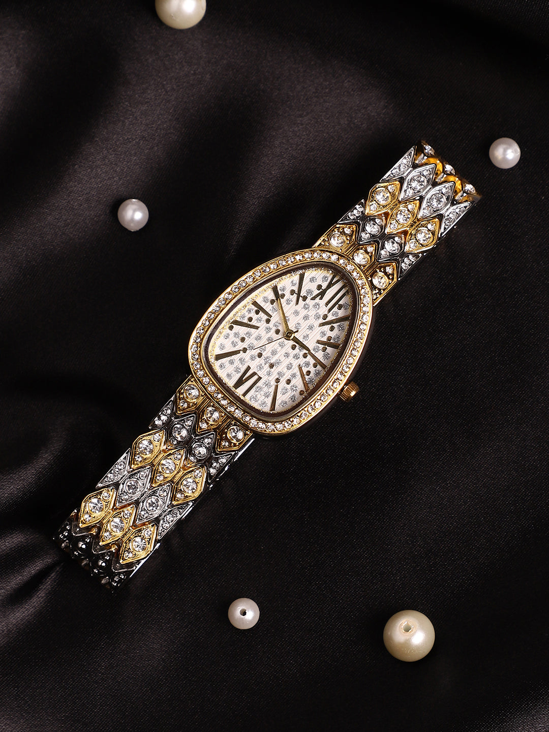 The Roman Ophidian Oval Watch - Ivory White