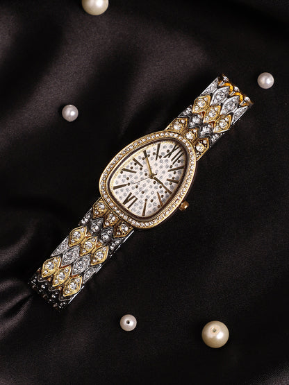 The Roman Ophidian Oval Watch - Ivory White