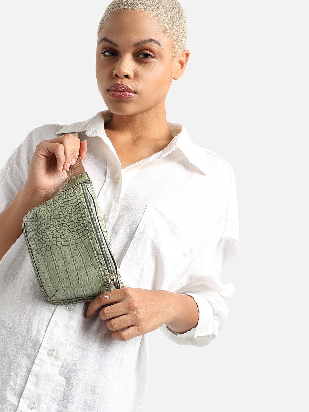 Frieda Green Belt Bag