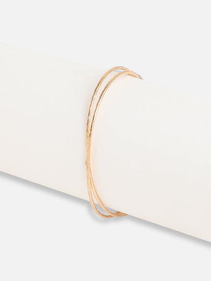 Gold Plated Pearls Party Bracelet For Women