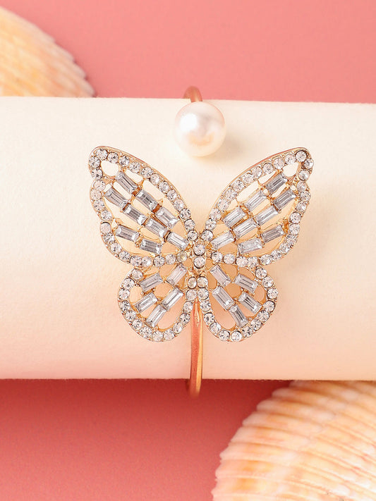 Gold Plated Designer Stone Casual Bracelet For Women