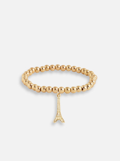 PACK OF 6 GOLD PLATED DESIGNER STONE CASUAL BRACELET FOR WOMEN