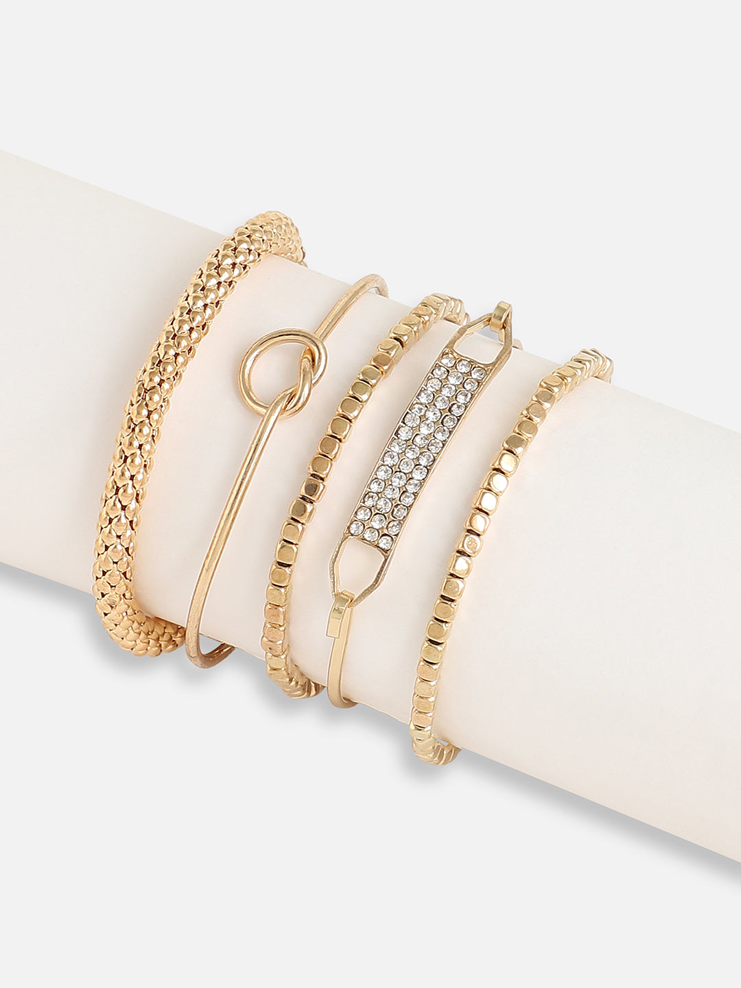 Gold Plated Designer Stone Casual Bracelet For Women