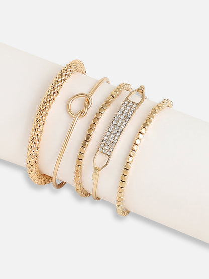 Gold Plated Designer Stone Casual Bracelet For Women