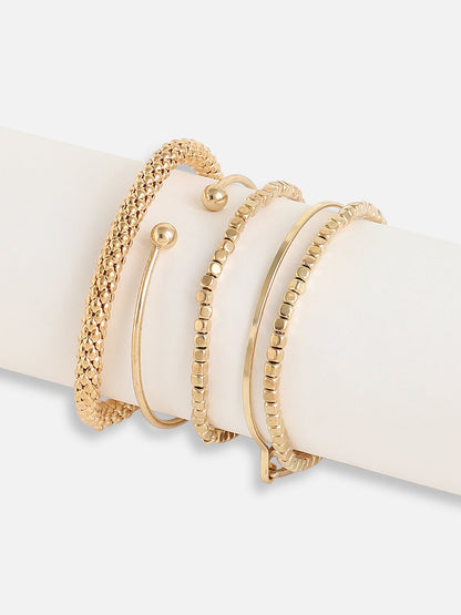 Gold Plated Designer Stone Casual Bracelet For Women